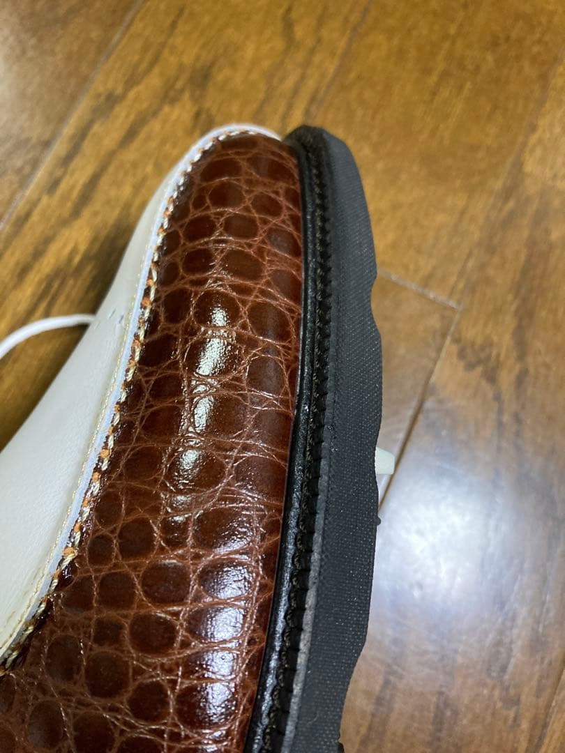 FOOTJOY FJ ICON ゴルフシューズ ホワイト/ブラウン