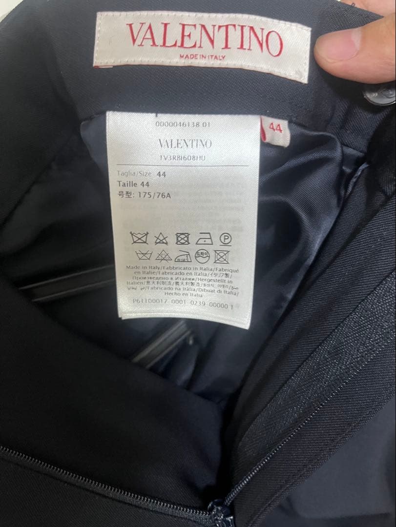 VALENTINO ダークネイビー スラックス 44 (最終値下げ)