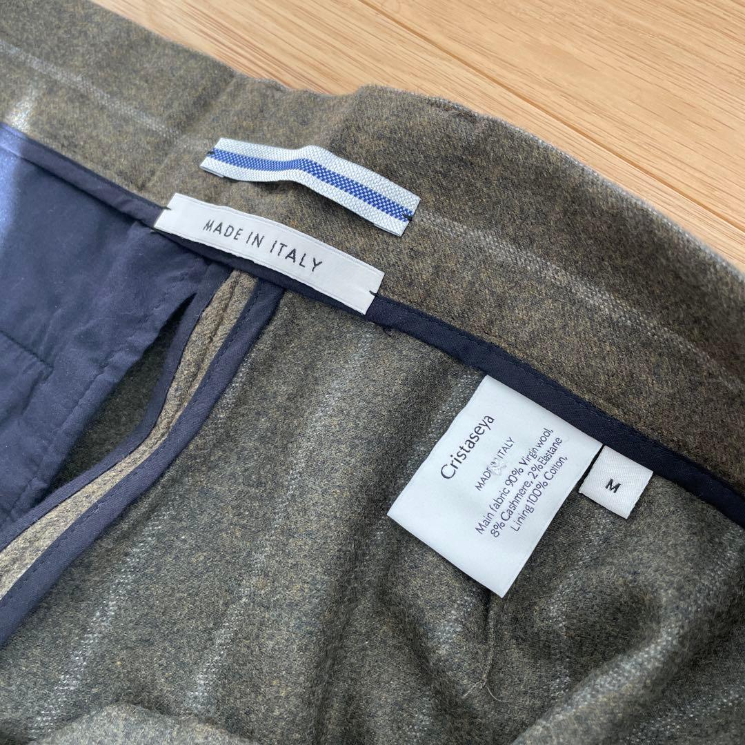 パンツ Cristaseya 22AW doublepleated wide pants