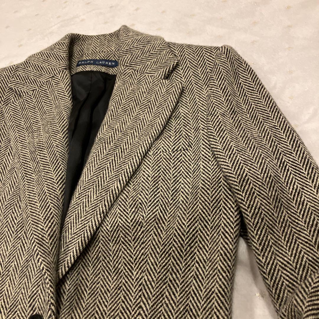 ラルフローレン　日本製　ヘリンボーン柄　レディース　テーラードジャケット　XL
