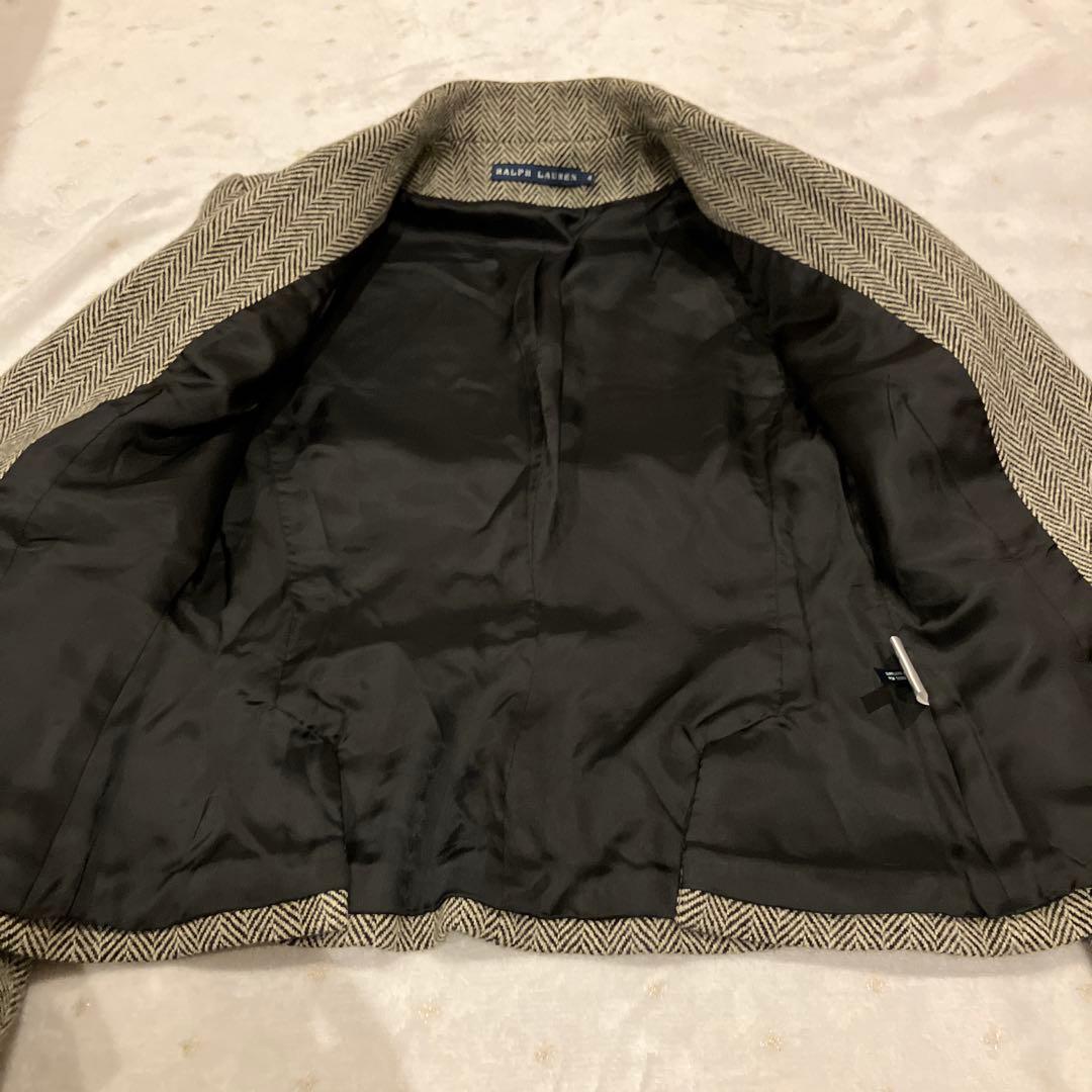 ラルフローレン　日本製　ヘリンボーン柄　レディース　テーラードジャケット　XL