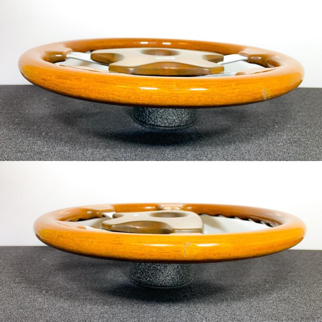 モモ アストラ ウッドステアリング 35.5パイ ホーンボタン付 93年製 希少