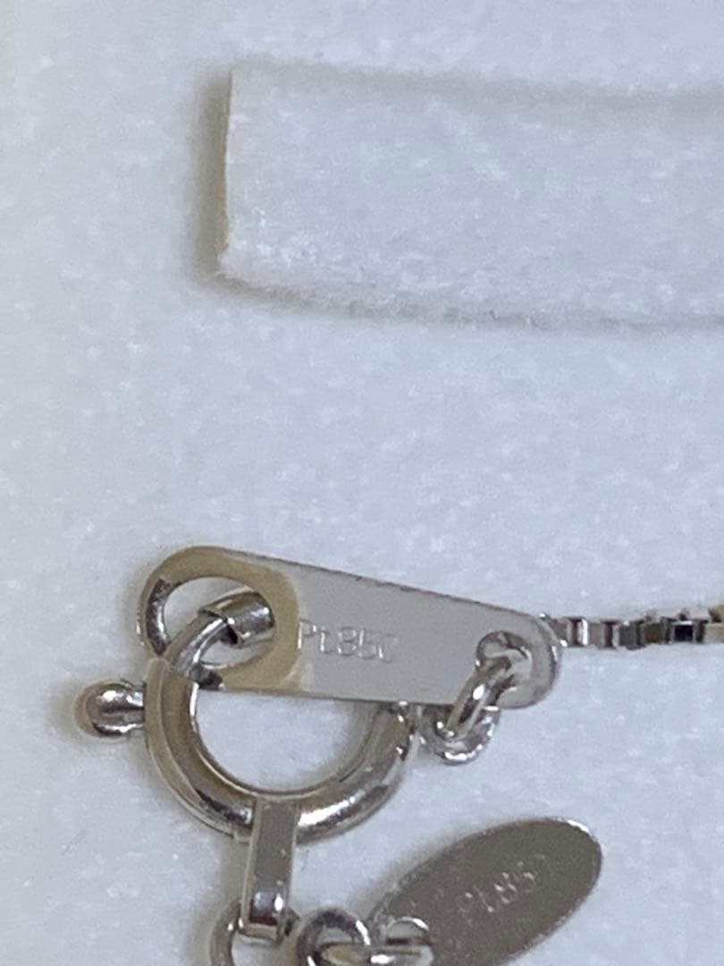 PT900/PT850 0.335ct ダイヤモンドネックレスF SI2鑑定書付