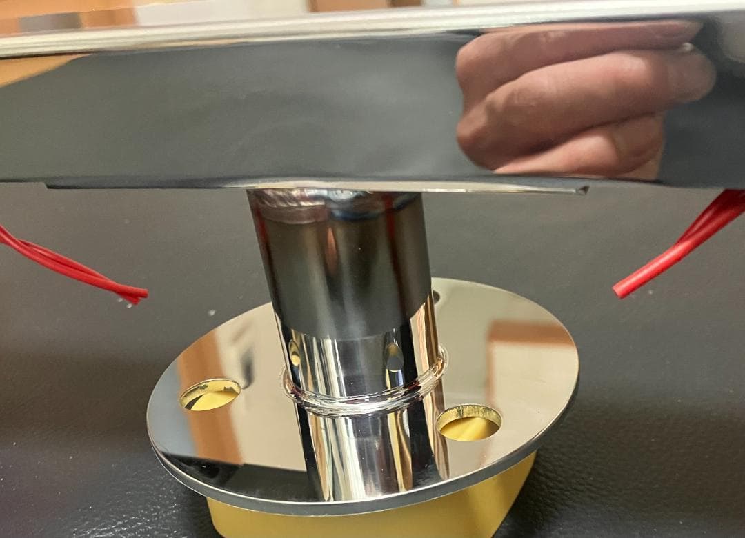 鏡面ステンレス製 大型車用 19.5インチ ホイール マーカー スピンナー 2個