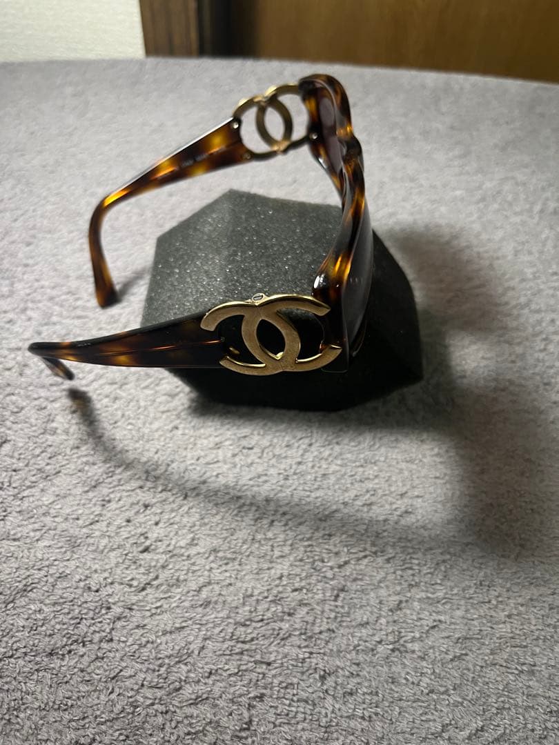 CHANEL ココマーク　べっ甲調　サングラスブラウン　極美品