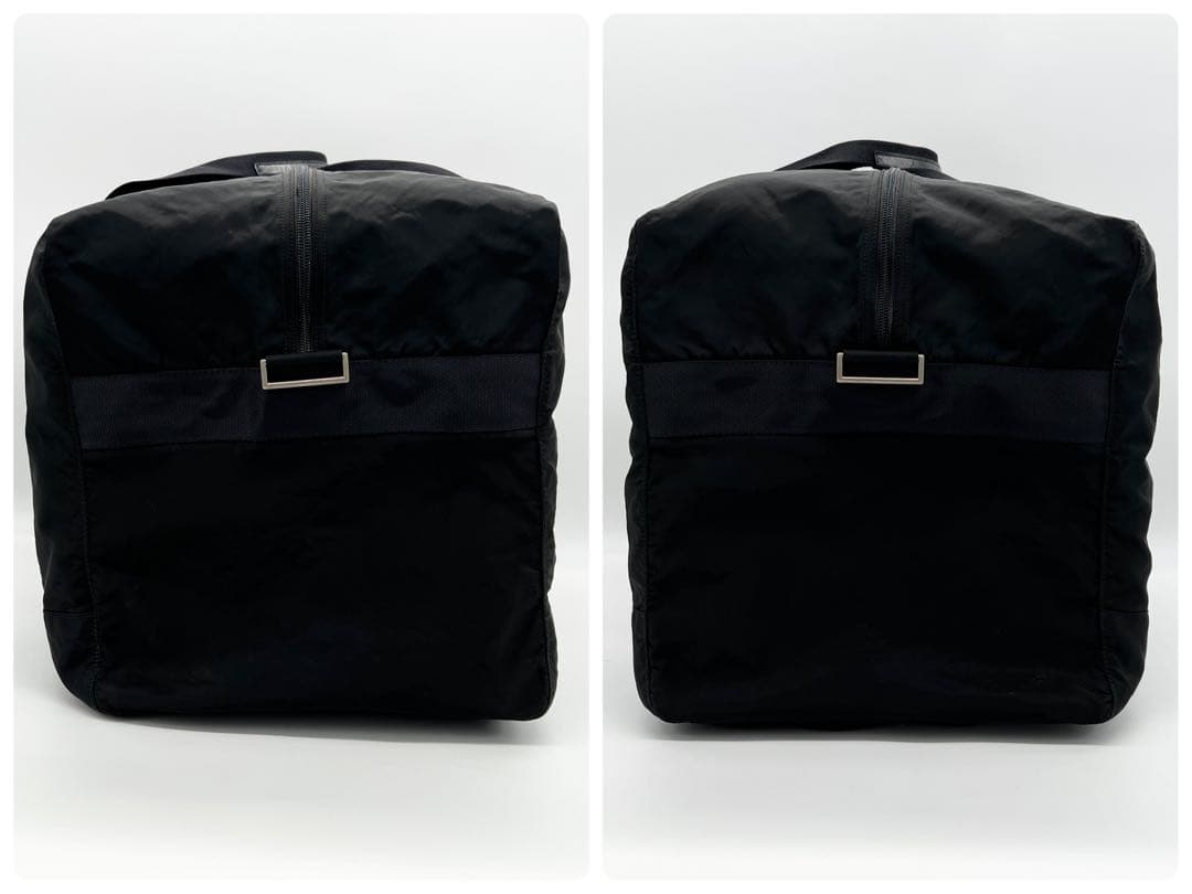 【美品✨】 プラダ 2WAY ボストンバッグ 三角ロゴ ショルダー ブラック 黒