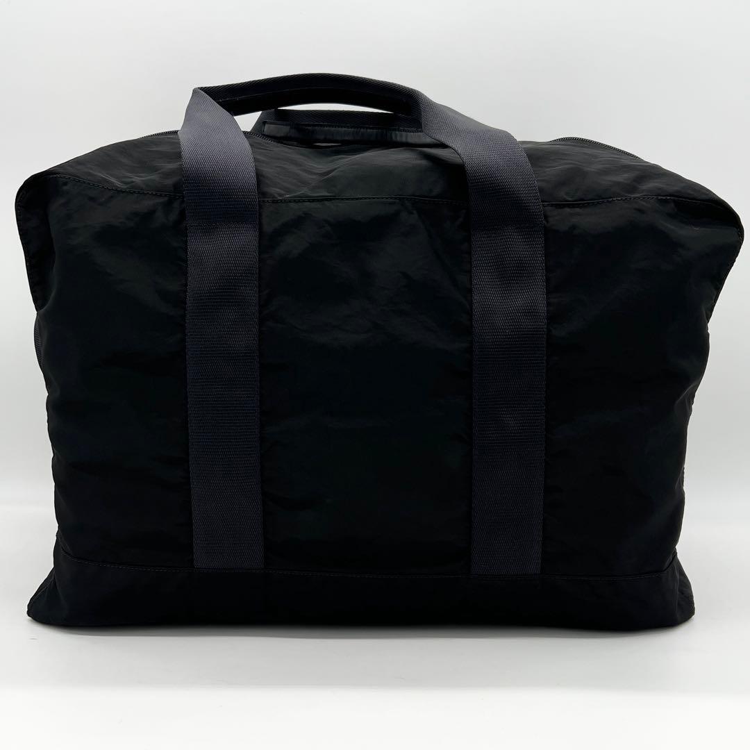 【美品✨】 プラダ 2WAY ボストンバッグ 三角ロゴ ショルダー ブラック 黒