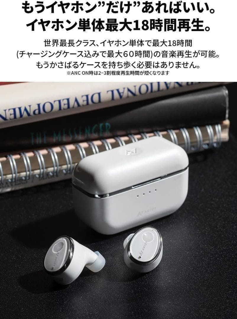 新品★AVIOT ワイヤレスイヤホン TE-D01t ブラック