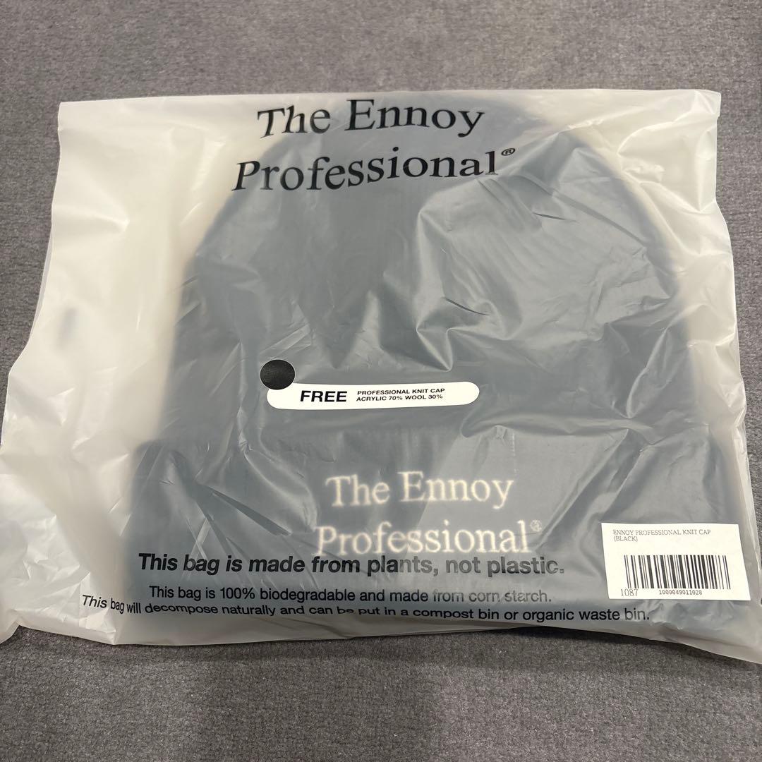 ENNOY KNIT CAP ブラック　ビーニー