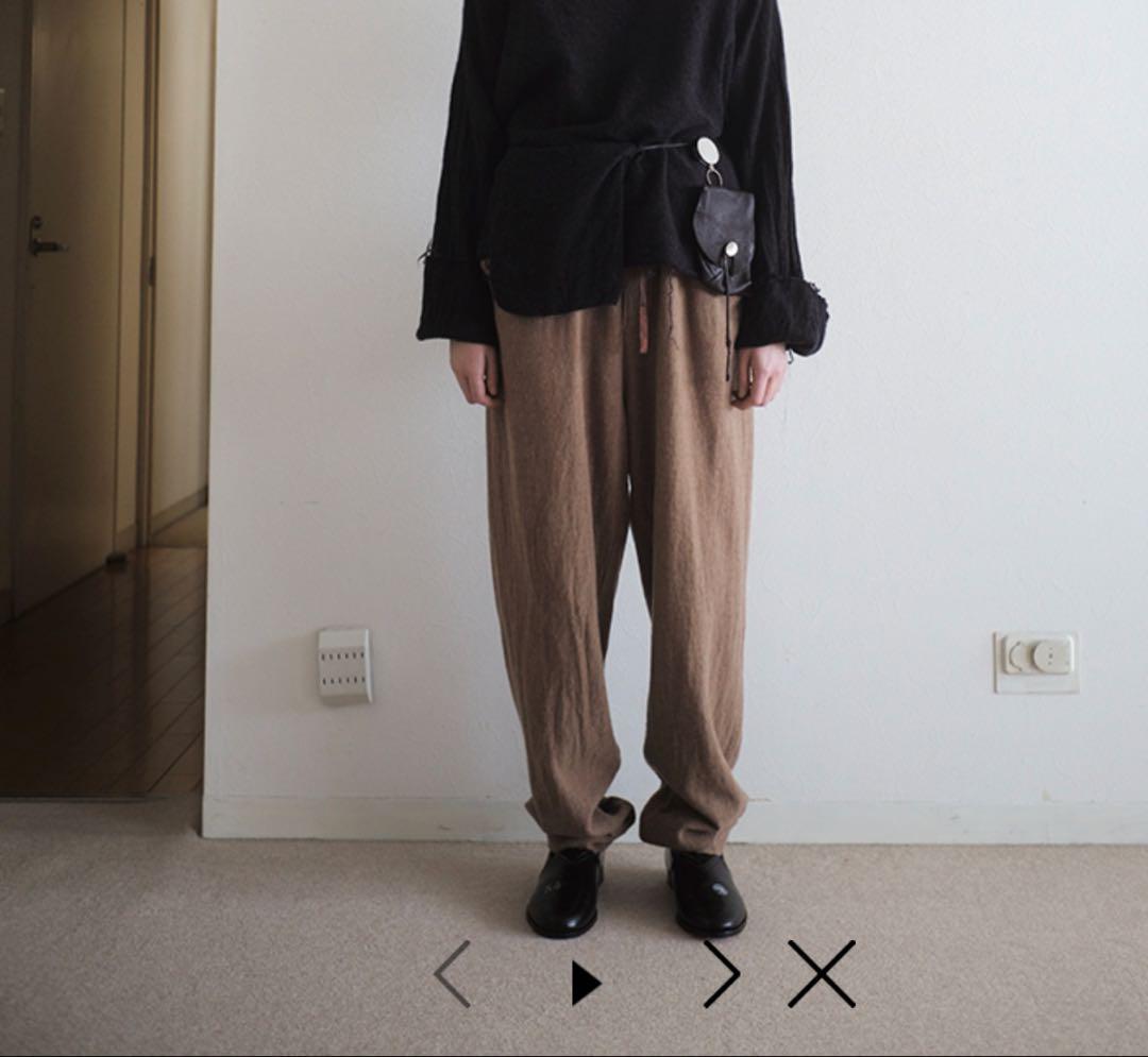 新品未使用SUNSEA SHRINKAGE PANTS パンツ CAMEL