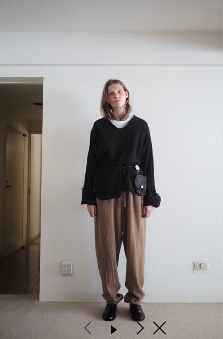 新品未使用SUNSEA SHRINKAGE PANTS パンツ CAMEL