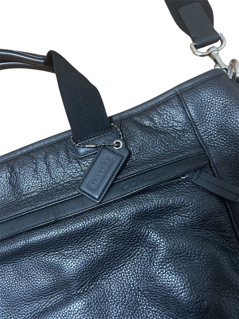 【最終価格です‼️】【即日発送‼️】coach 2way ビジネスバッグ 黒 レザー