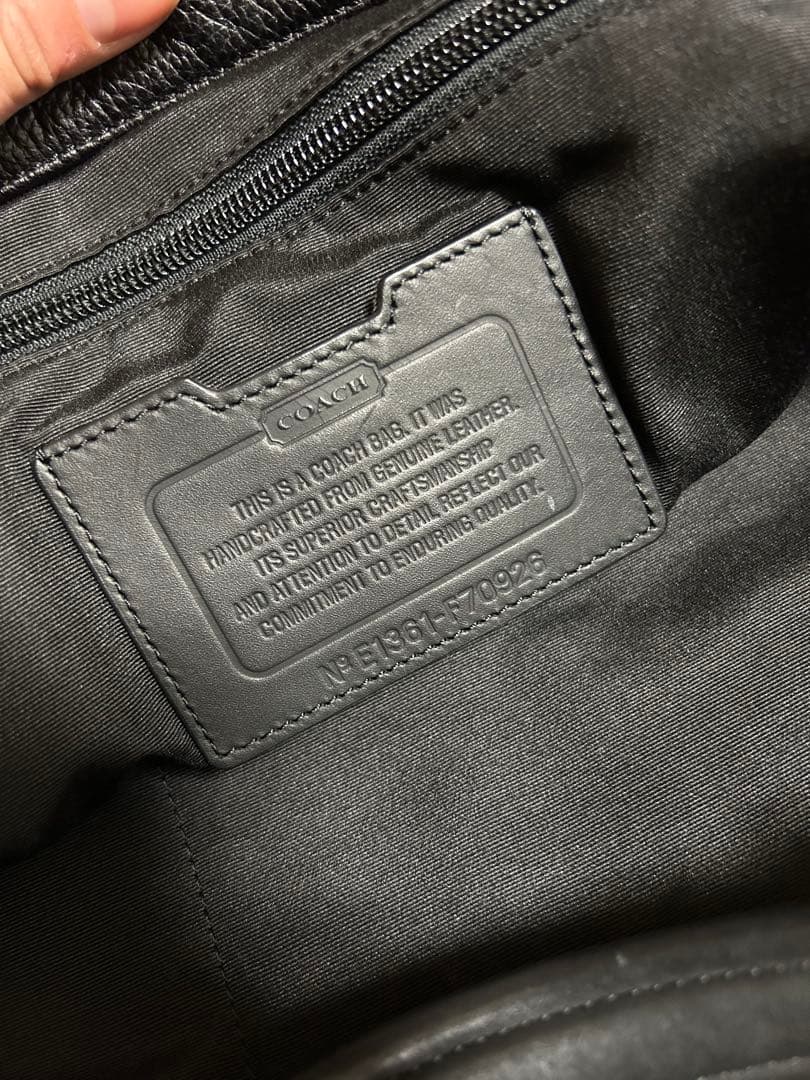 【最終価格です‼️】【即日発送‼️】coach 2way ビジネスバッグ 黒 レザー