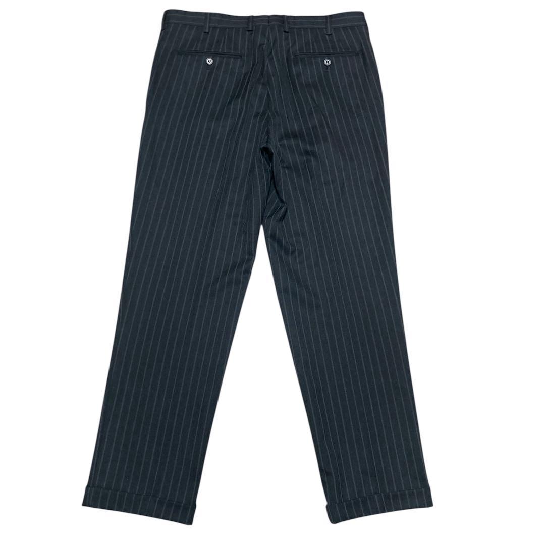 ニューヨーカー　セットアップ　ビジネススーツ　AB7 ダークグレー　ストライプ