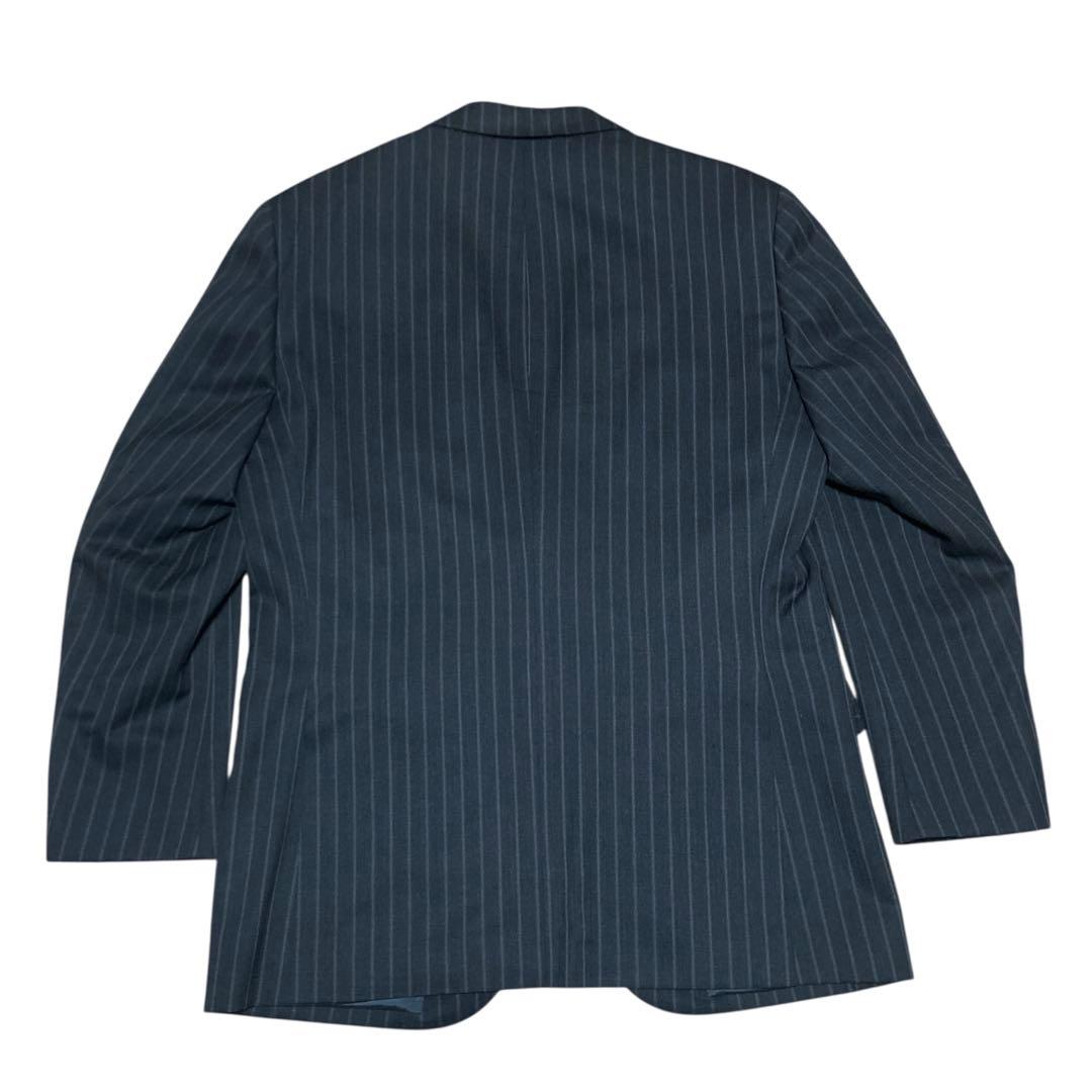 ニューヨーカー　セットアップ　ビジネススーツ　AB7 ダークグレー　ストライプ