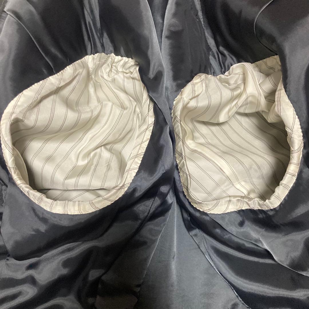 ニューヨーカー　セットアップ　ビジネススーツ　AB7 ダークグレー　ストライプ