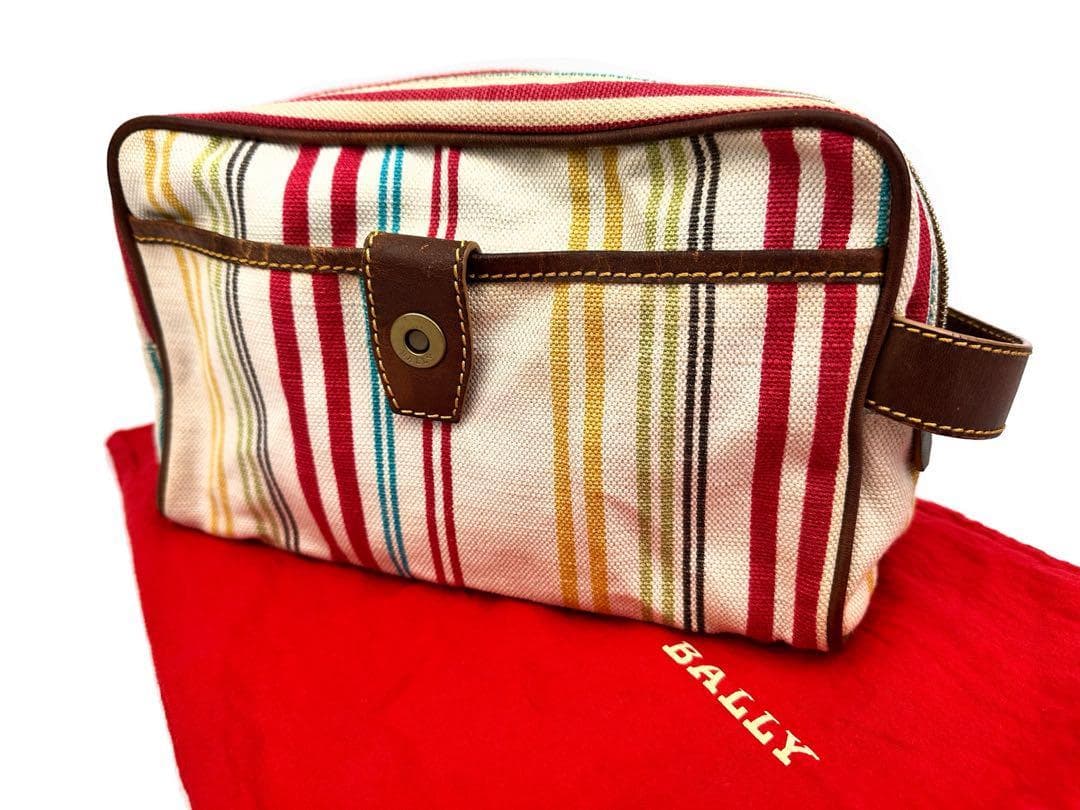 バリー クラッチバッグ キャンバス セカンドバッグ ストラップ 6色 セパレート