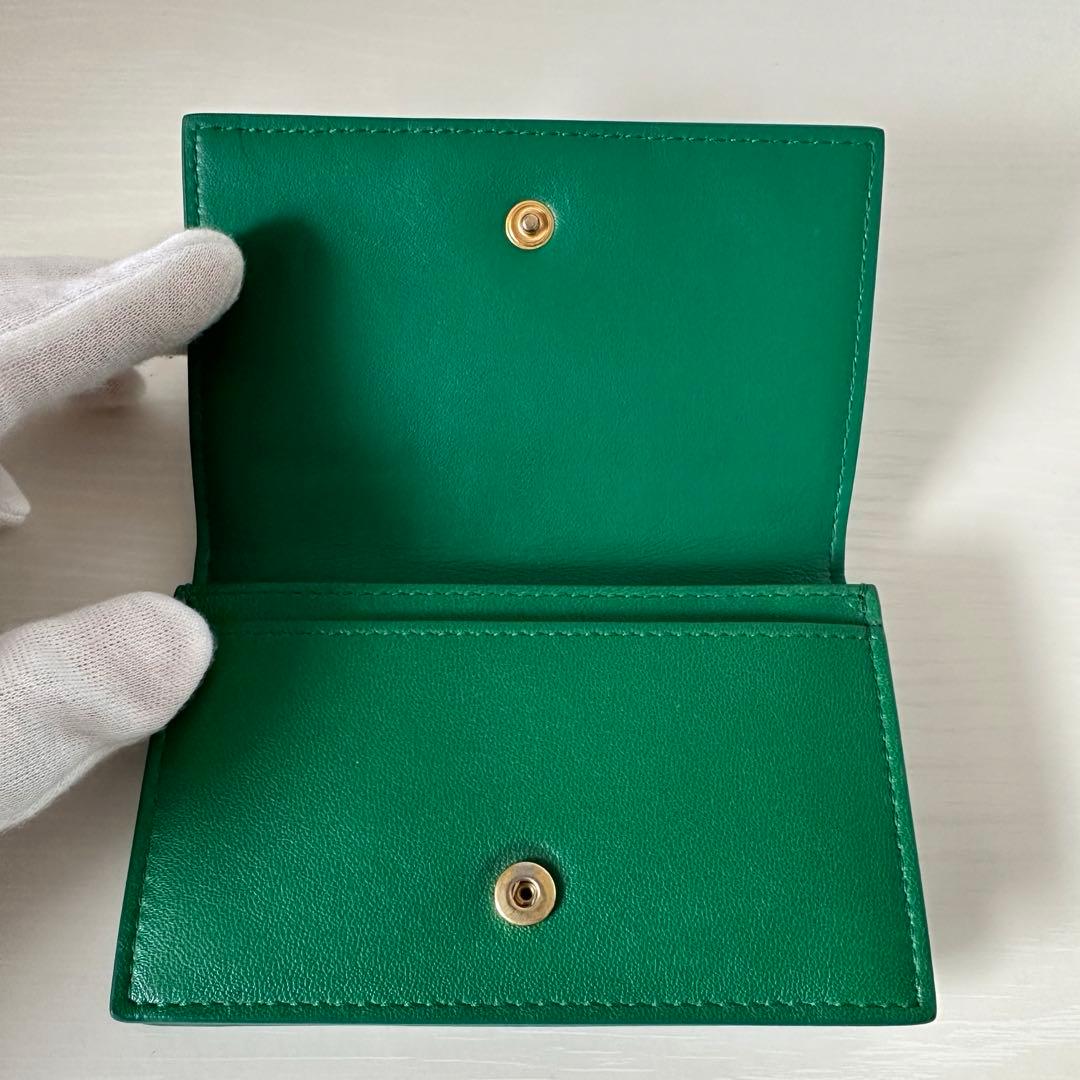 【美品】BOTTEGA VENETA イントレチャート　マキシ　パスケース　名刺