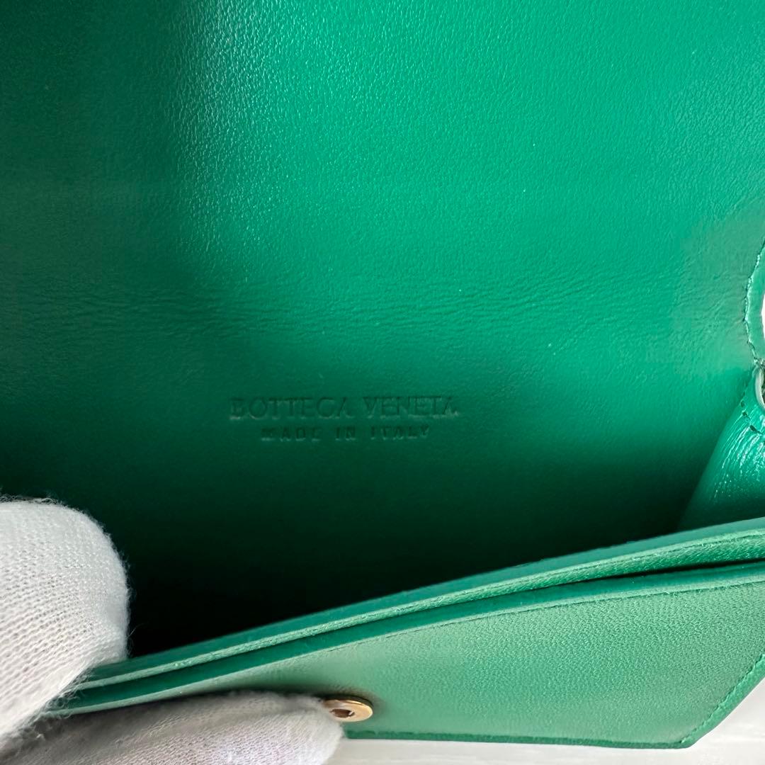 【美品】BOTTEGA VENETA イントレチャート　マキシ　パスケース　名刺