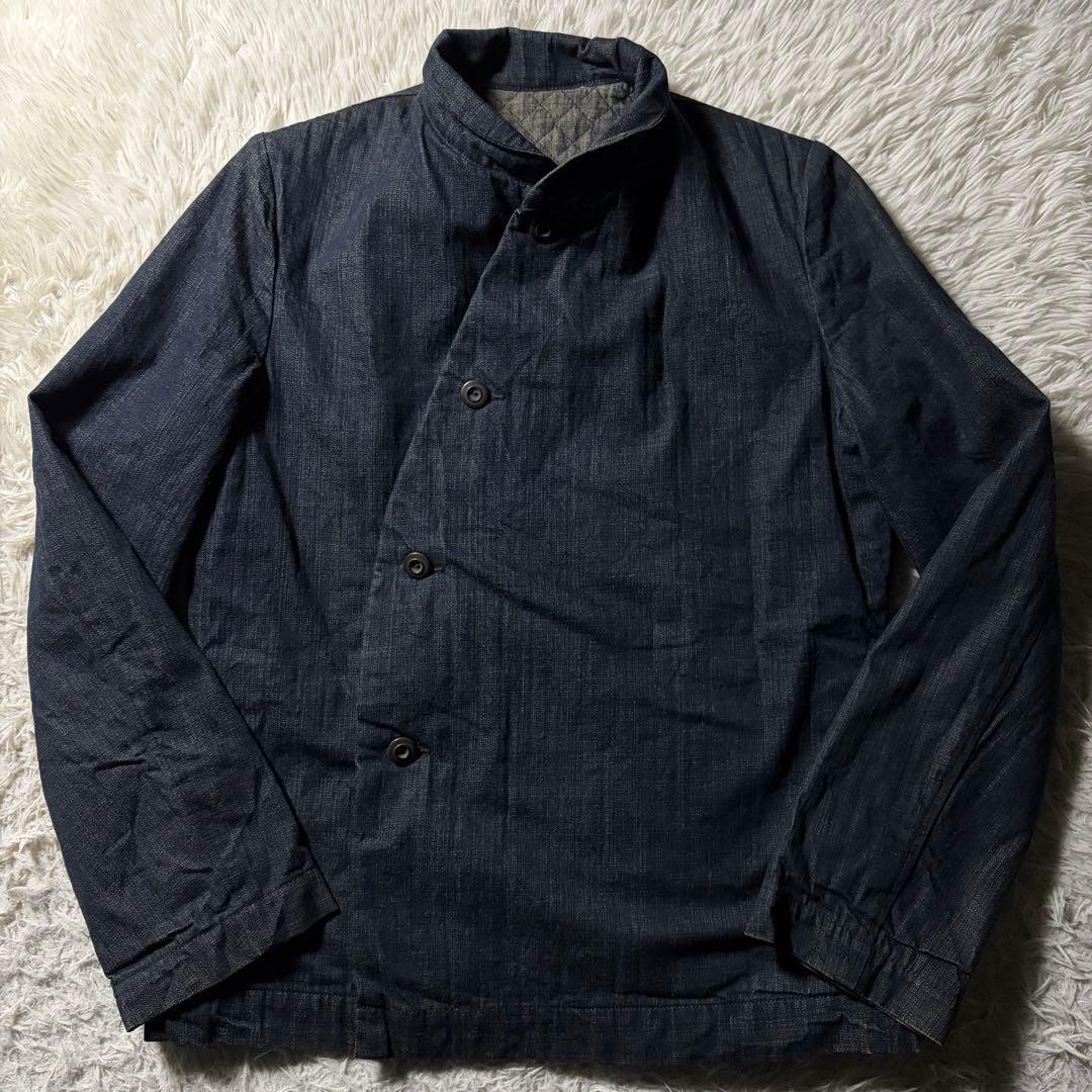 希少■45RPM デニム　ジャケット　変形　インディゴ　キルティング　サイズ2