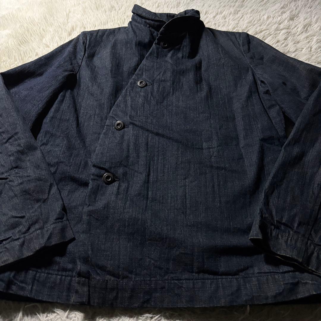 希少■45RPM デニム　ジャケット　変形　インディゴ　キルティング　サイズ2