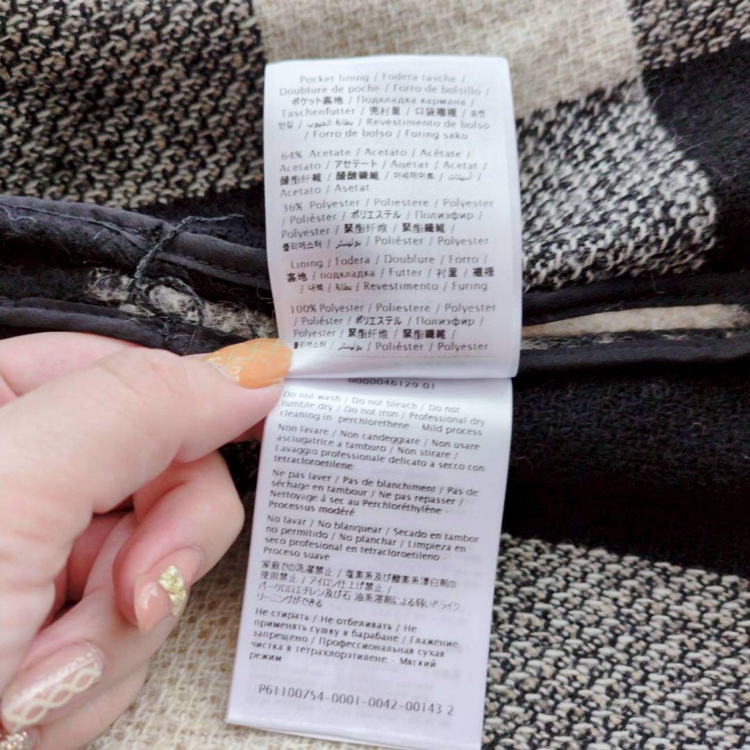 ◾︎入手困難◾︎ レッドヴァレンティノ ダブルブレストケープコート チェック 38