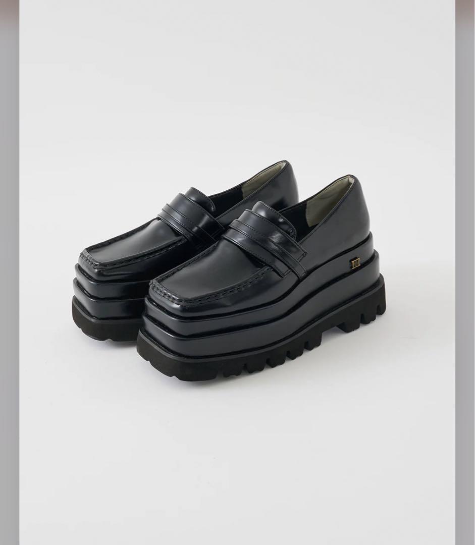 【Darich】ダーリッチ❤ プラットフォームローファー✨ブラック　M size