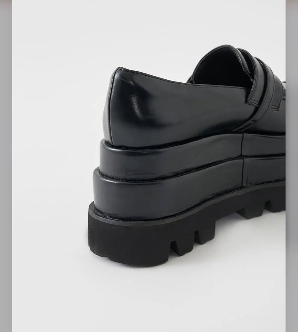 【Darich】ダーリッチ❤ プラットフォームローファー✨ブラック　M size