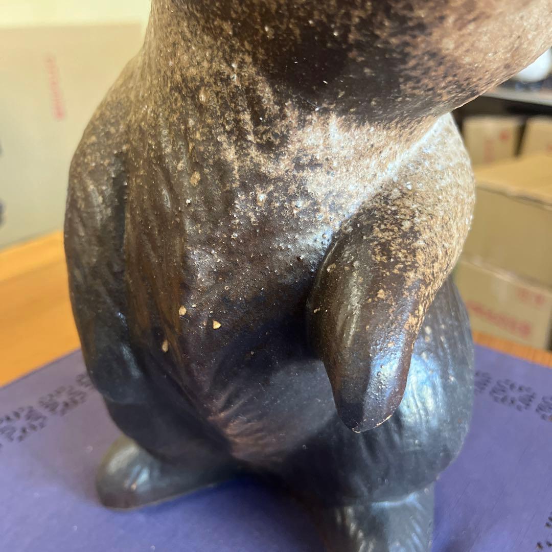 みねちゃん 信楽焼　うさぎ置物　高さ３５cm