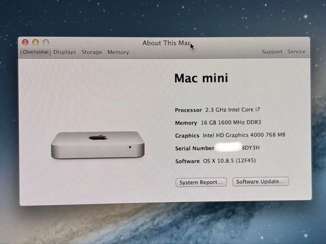 Mac mini Late 2012 / i7•16GB•SSD256GB