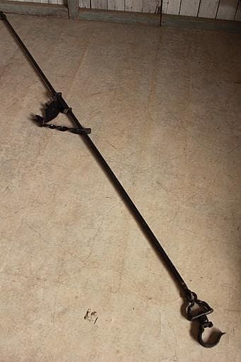 u*d様 古い鉄製の自在鉤　最長210㎝　吊り下げ　フック　囲炉裏