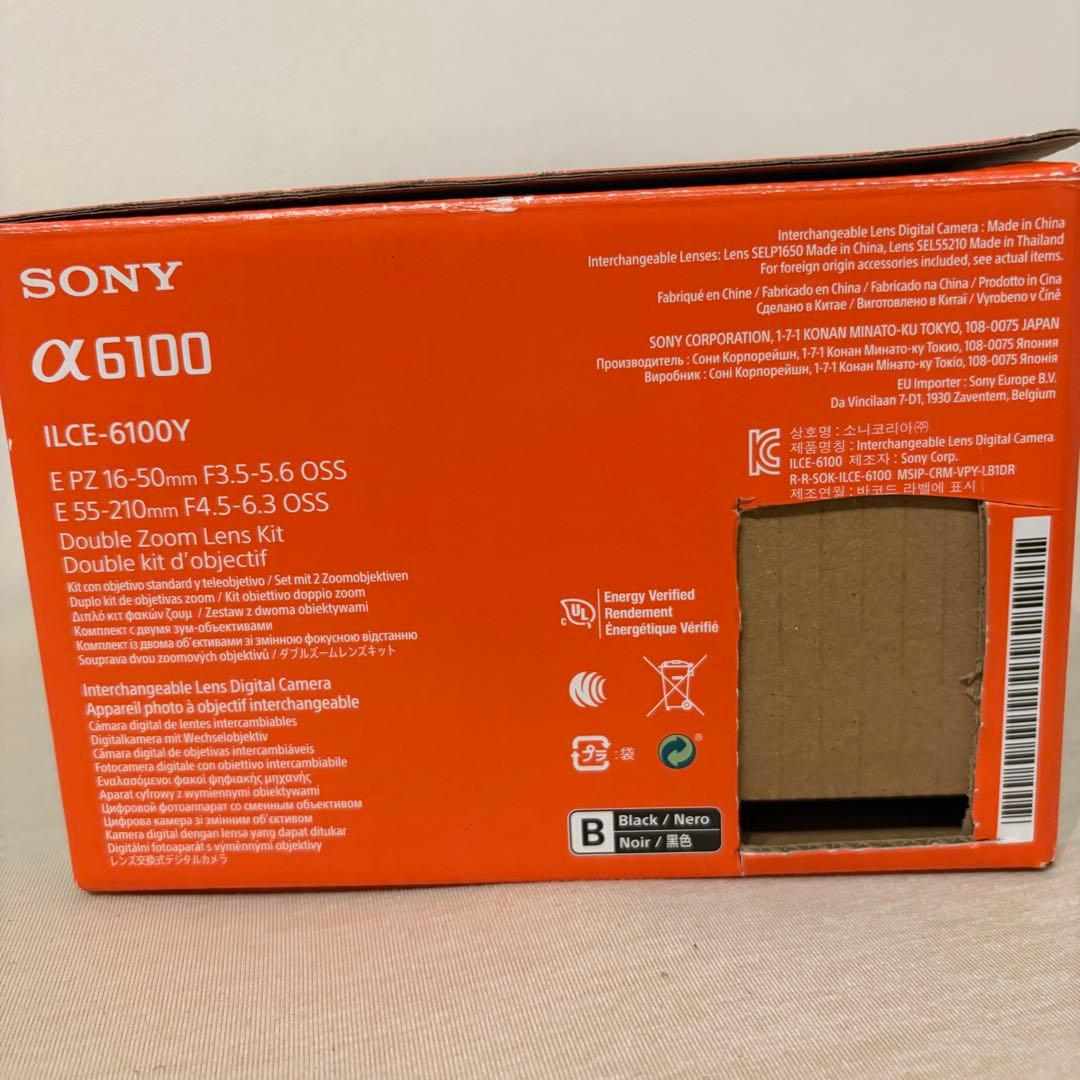 SONY α6100 ミラーレスカメラ ブラック ダブルズームレンズキット
