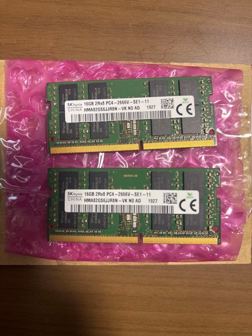 SK hynix 16GB DDR4 2666MHz メモリ