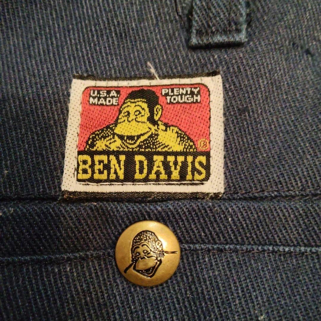 希少90s USA製 Ben Davis ゴリラタグ W32 紺 ヴィンテージ