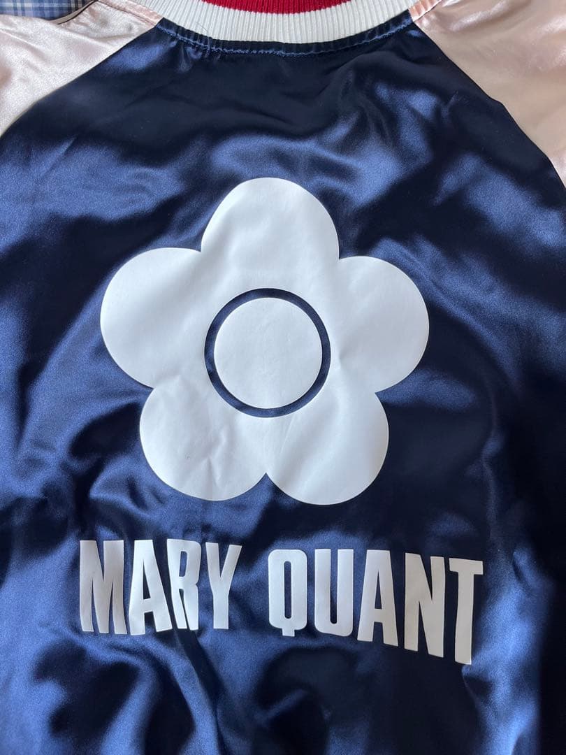 ト*ー様 MARY QUANT スカジャン ネイビー・ピンク