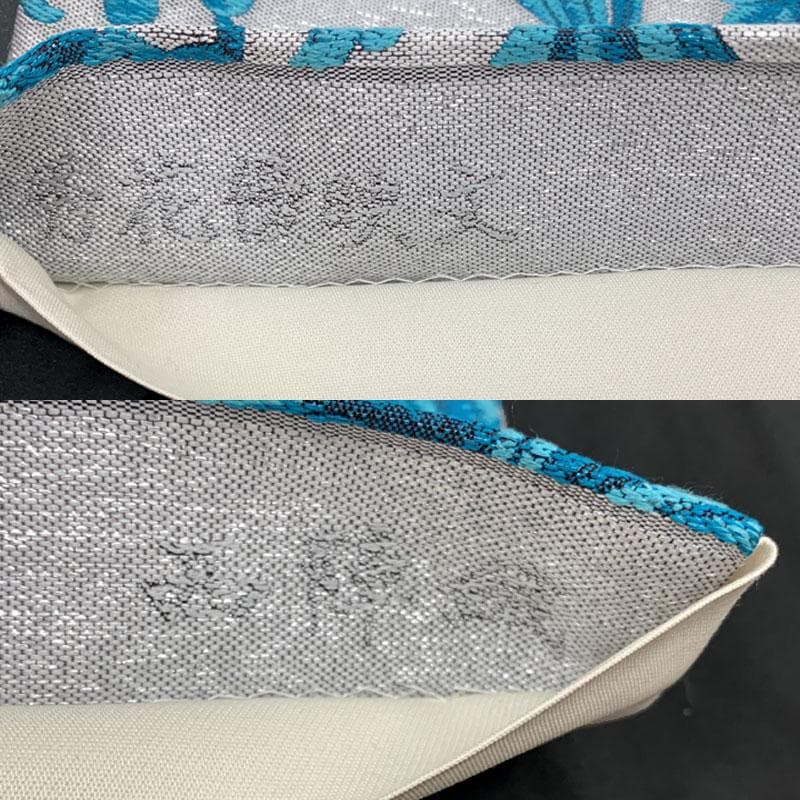 508my18◇西陣織 花唐草 秀華優映文 オリエンタル 銀糸 六通 袋帯◇美品