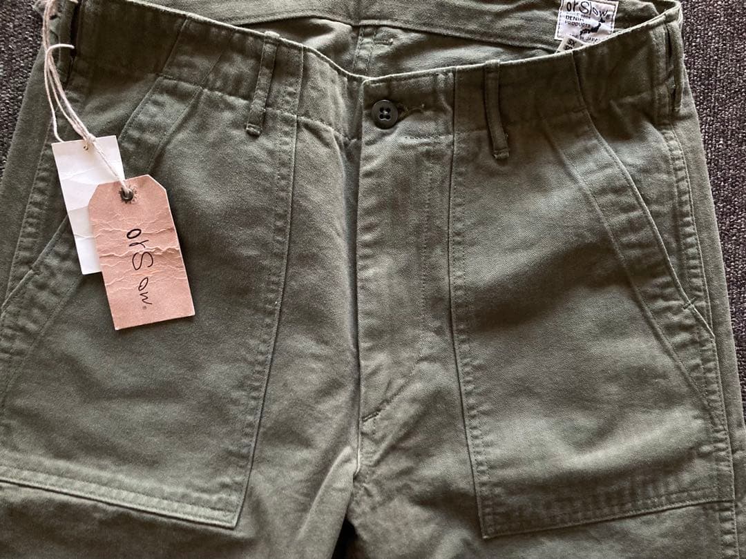 orSlow ベイカーパンツ ヘリンボーン 日本製