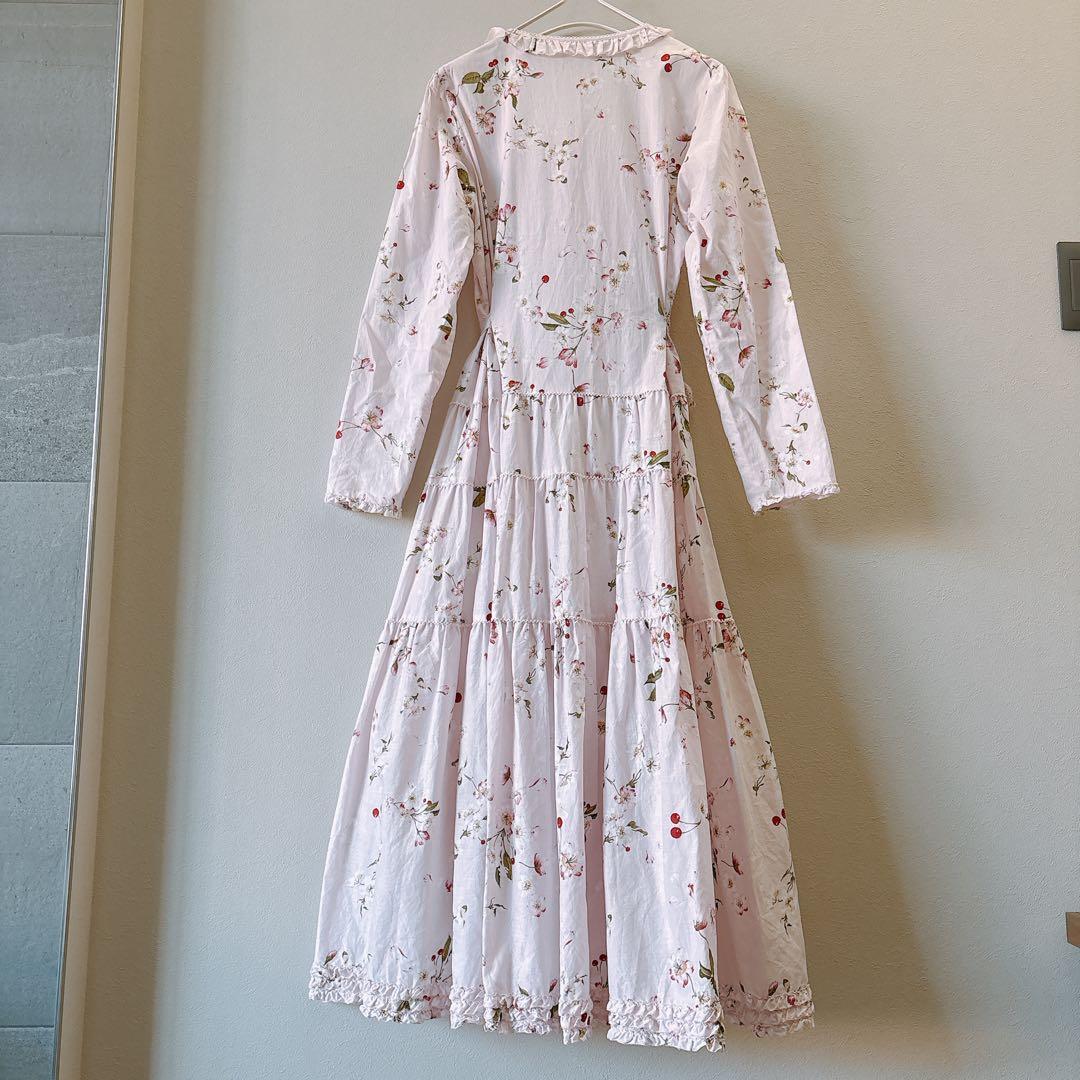 PINKHOUSE チェリーブロッサム柄ワンピース 桜ピンク