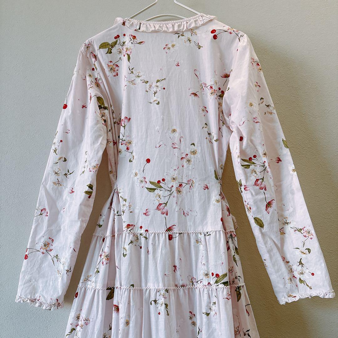 PINKHOUSE チェリーブロッサム柄ワンピース 桜ピンク