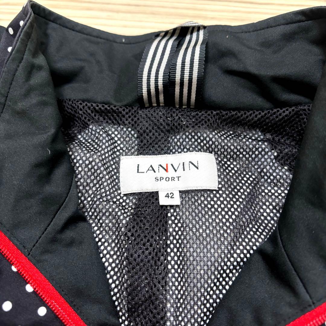 【美品】LANVIN SPORT セットアップ　水玉　パーカー　スカート
