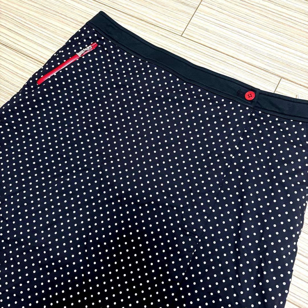 【美品】LANVIN SPORT セットアップ　水玉　パーカー　スカート