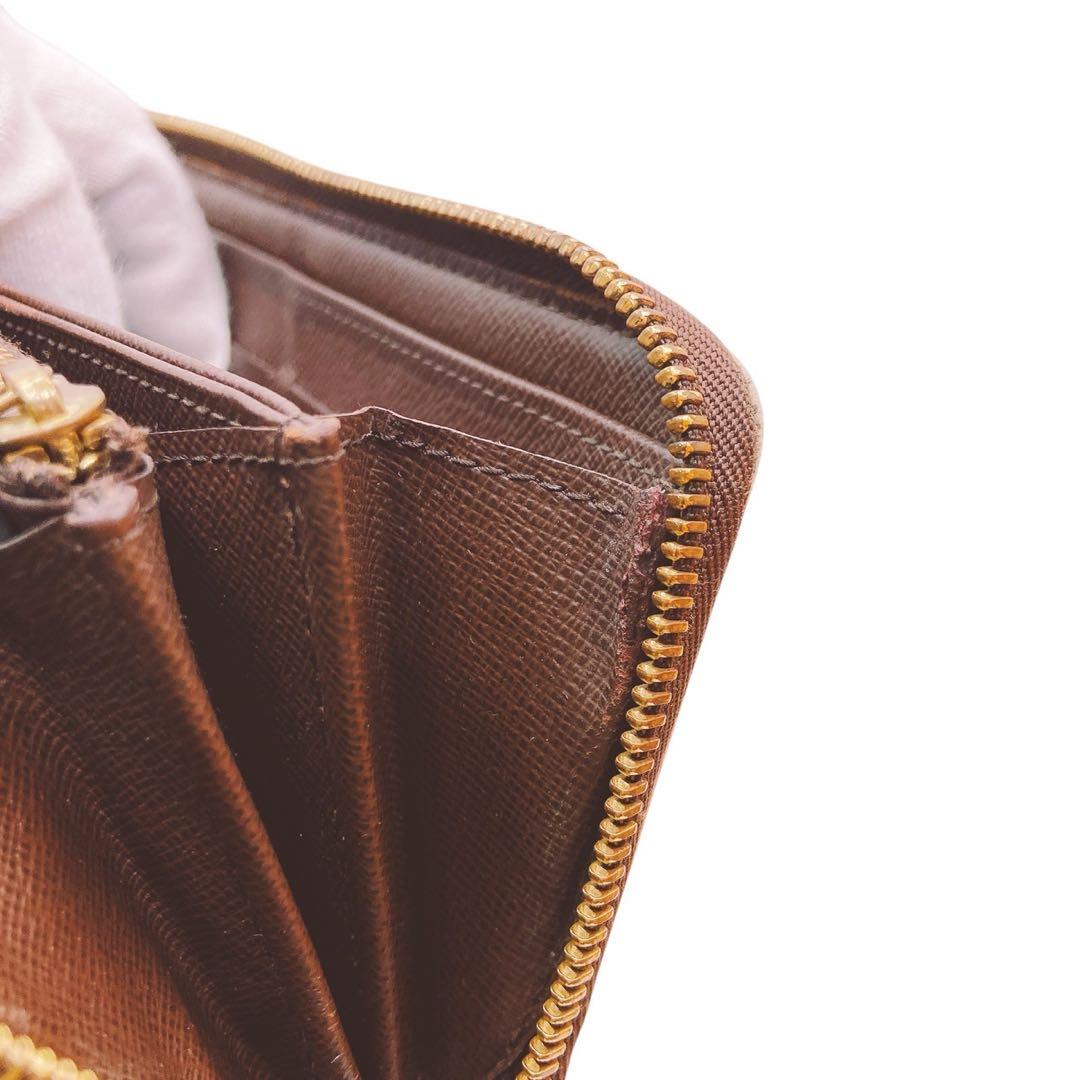 【美品】LOUIS VUITTON ダミエジッピーウォレット☆鑑定済みです♪