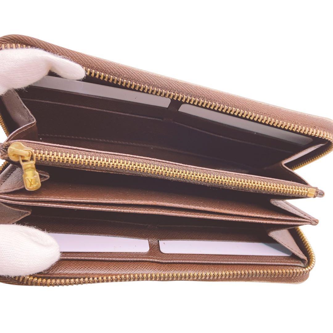 【美品】LOUIS VUITTON ダミエジッピーウォレット☆鑑定済みです♪
