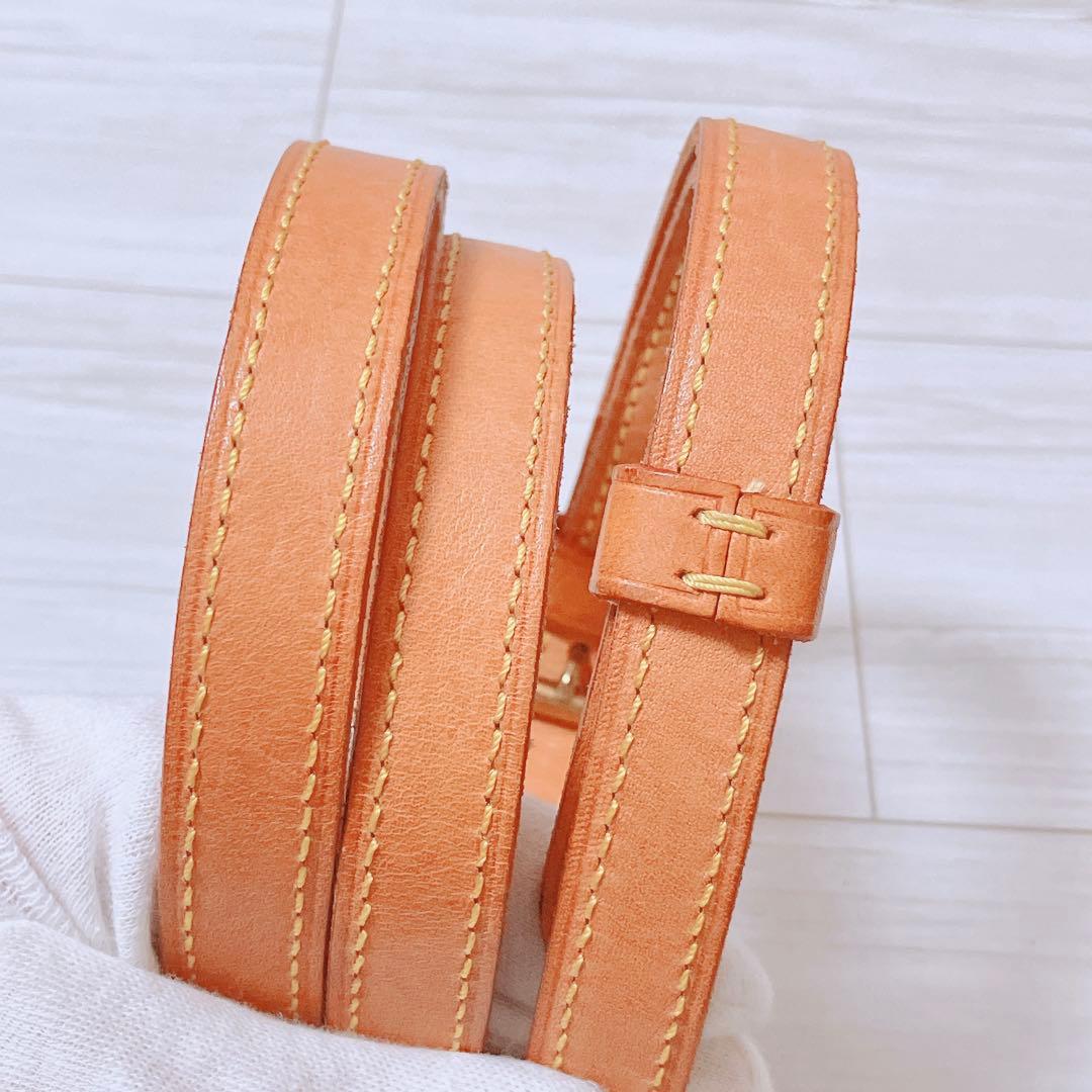 ヴィトン Vuitton レザー ヌメ革 ショルダーストラップ ベルトON473