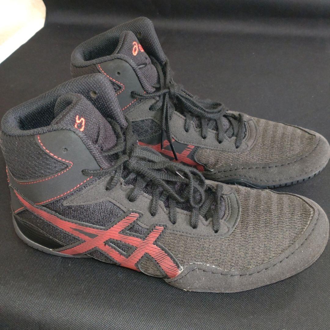 【美品】asics MATCONTROL 2 ブラックレッド 25.5センチ