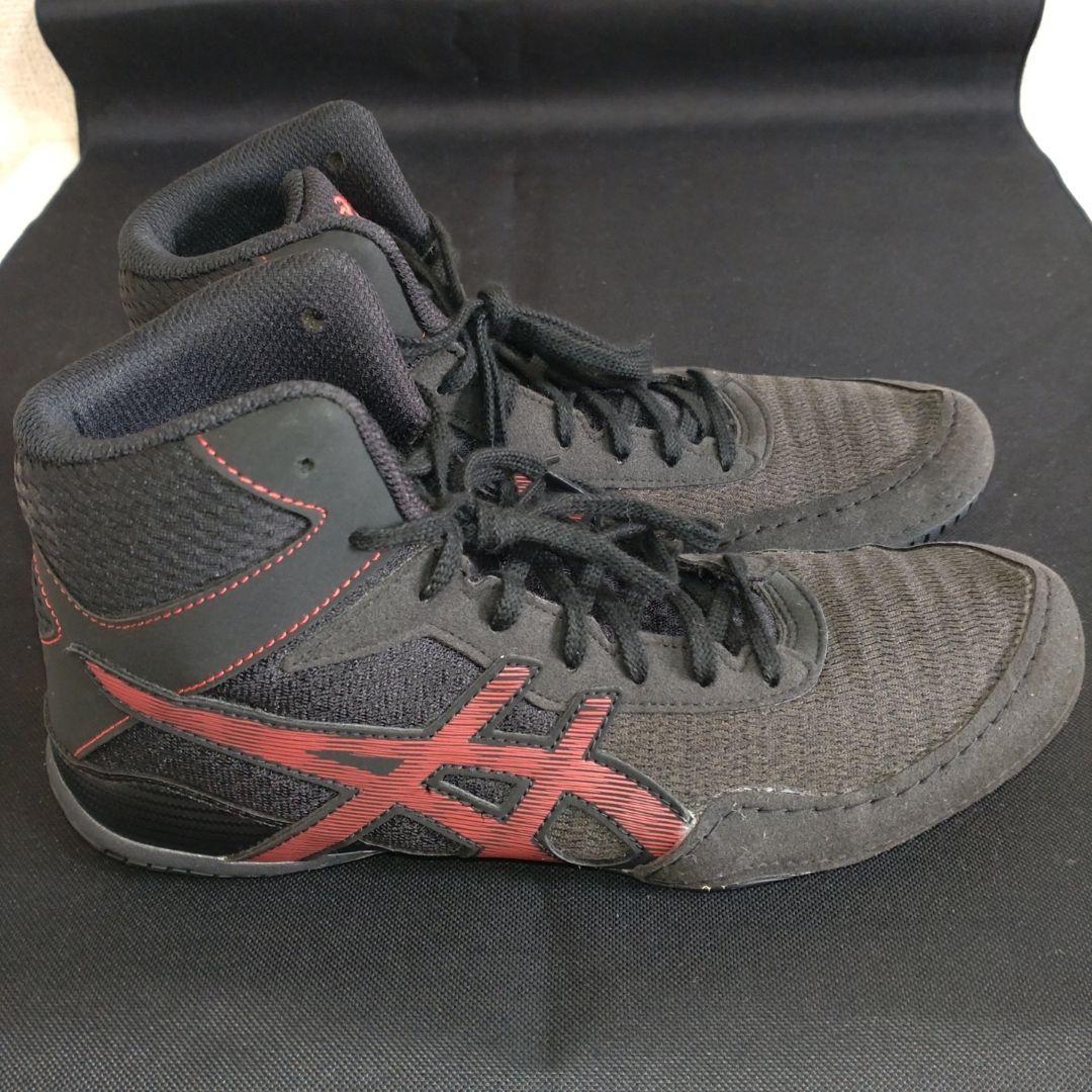 【美品】asics MATCONTROL 2 ブラックレッド 25.5センチ