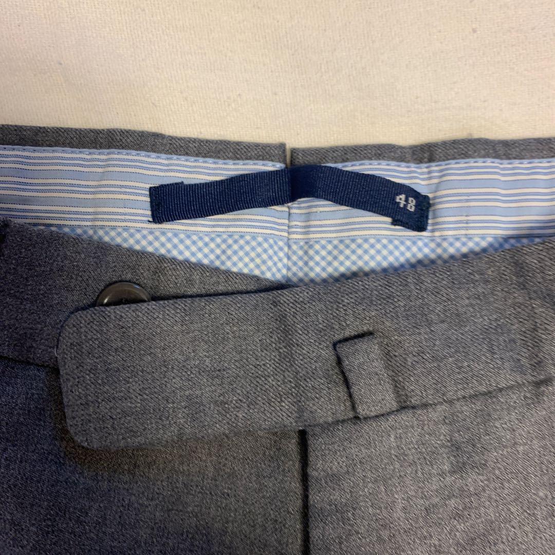 【BEAMS F】 秋冬インコテックス＆春夏スラックス グレー　サイズ48