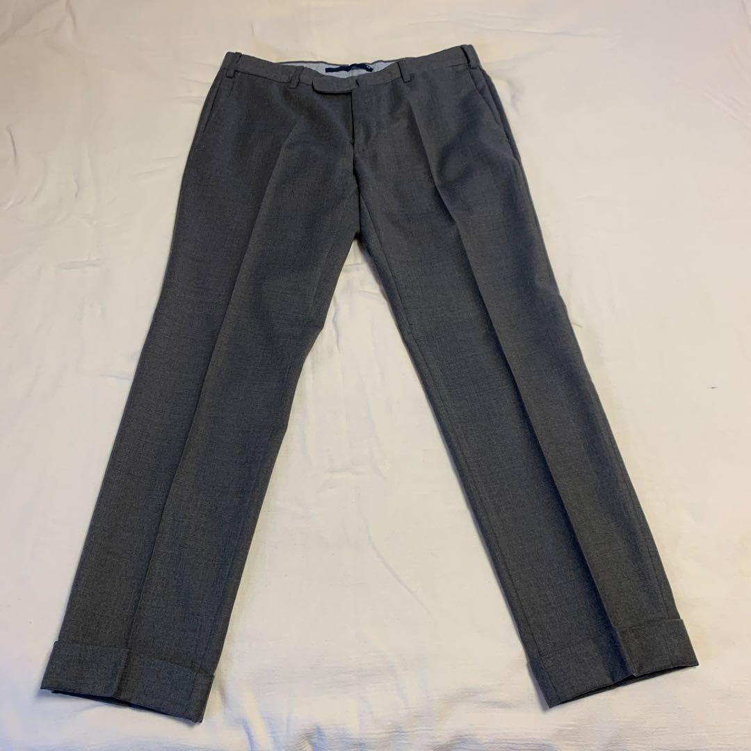 【BEAMS F】 秋冬インコテックス＆春夏スラックス グレー　サイズ48