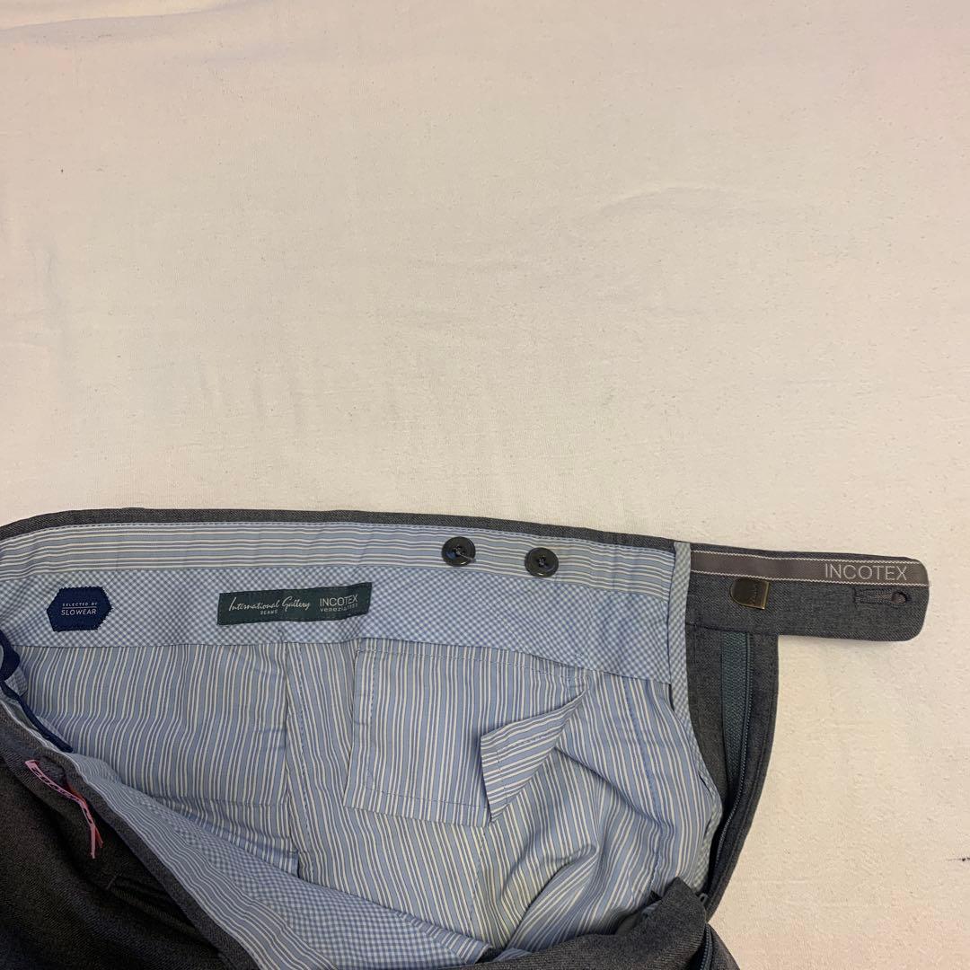 【BEAMS F】 秋冬インコテックス＆春夏スラックス グレー　サイズ48