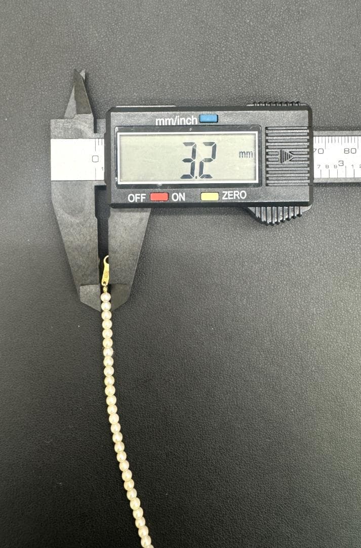 ★K18刻印留め具　ベビーパールネックレス　全長約40cm